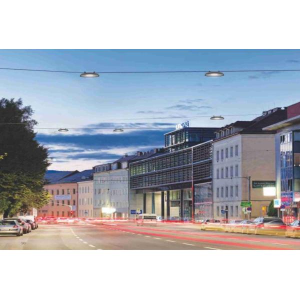 Catenary Mounting ENEC 100W 120V Roadway LED Lighting 13000LM