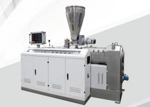Quality Conical Twin Screw Extruder Machine , Double Screw Extruder 250kg/H Capacity wholesale