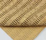 Hot Sell 1.35m Width Cork Fabric with Black Color Stripes by Yard for Sewing
