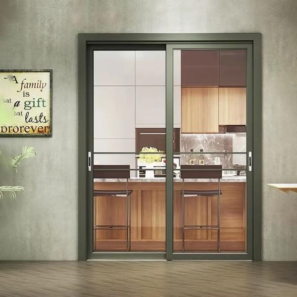 Hurricane Impact Aluminum Sliding Door For Balcony Big Tempered Glass Sliding Door