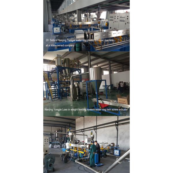 Pet Flakes Recycling Line Twin Screw Extruder PET Granulator Machine