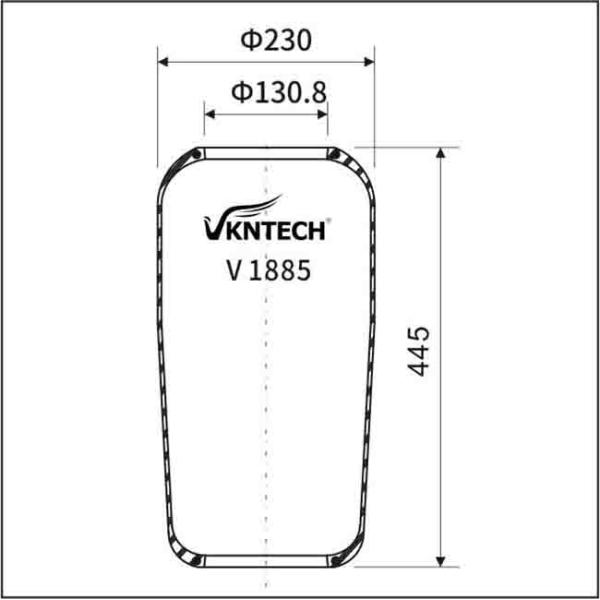 Firestone W01-095-0420 Bus Air Springs 1885N1