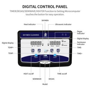 600w 30l Industrial Ultrasonic Cleaner For Bicycle Wheel