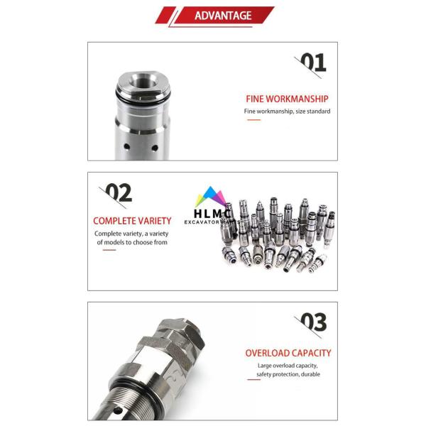 PC200-6 PC200-7 PC200-8 Excavator Main Relief Valve Travel Motor 702-75-04601