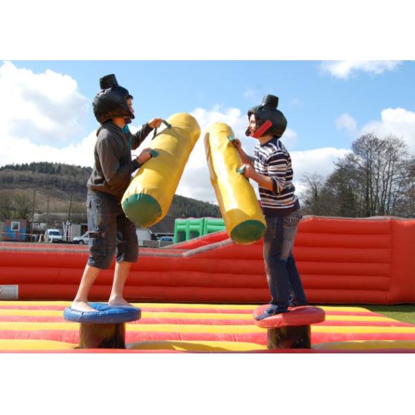 Comercial Inflatable Outdoor Games Inflatable Gladiator Flighting For Family
