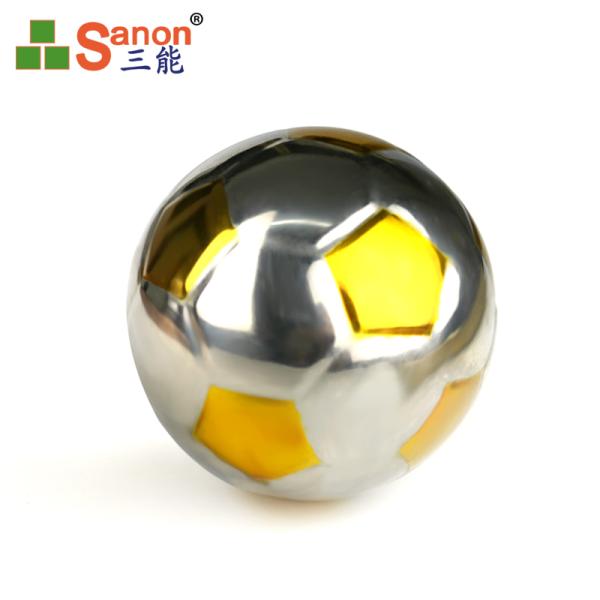 304 / 316 Stainless Steel Hollow Ball Golden Football Shape Decorative Balustrade