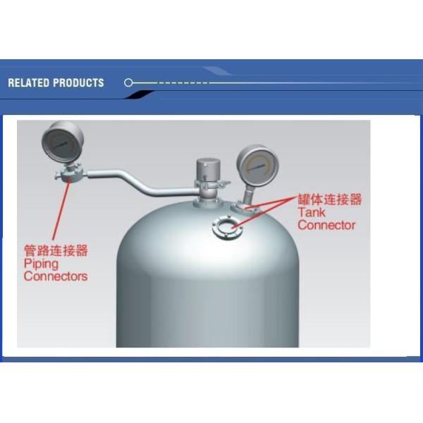 Hygienic Aseptic Connection Stainless Steel Sanitary Fittings From 1"-4" for tank bottom union