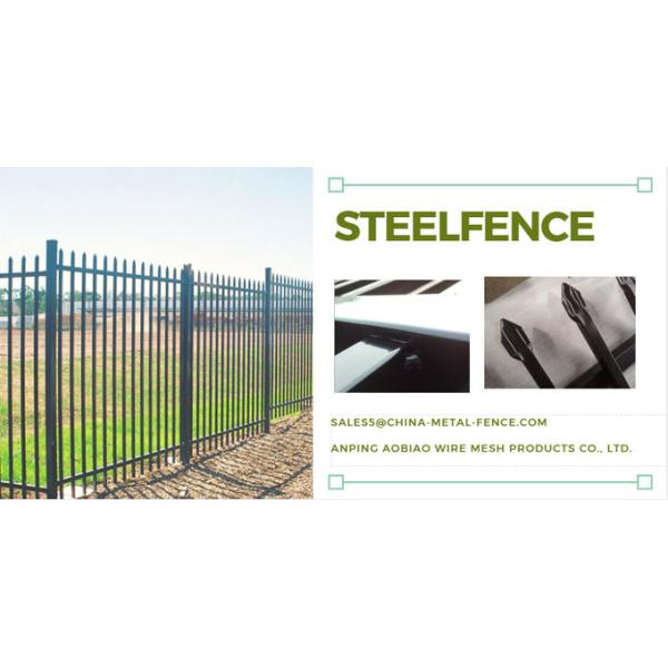 2.4m X 2.4m SHS 65mm Tube Black Garrison Garden Fence Panels Half Price Fence Panels