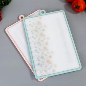 Quality Antiskid Raw Meat Cooking Rectangle Plastic Chopping Board Mat wholesale