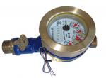 Brass Ball Valve Potable Water Flow Meter 4 Channels For Cold Water Dry Dial