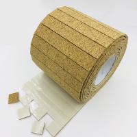China 25*25*3+1MM Cork Pads with Static Foam Backing for Protecting Glass by Rolls for sale