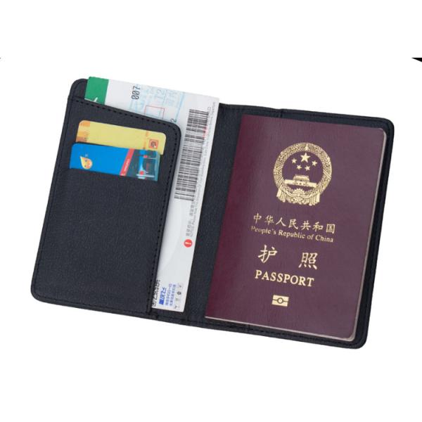customized advertising LOGO Business passport holder high-grade passport cover PU ticket holder short passport bag