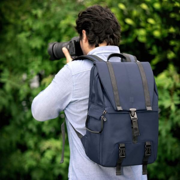 Heavy Duty Water Resistant Large Laptop And DSLR Camera Custom Travel Backpack With Tripod Holder