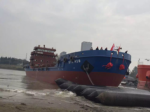 Dia 1.2m Length 10m Ship Barge Launching Airbags Natural Rubber
