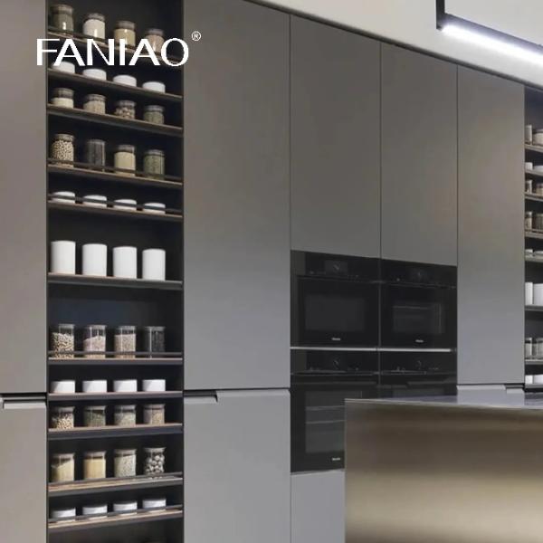 Smart Stainless Steel Kitchen Cabinet Interior Design Custom Metal Aluminium Kitchen Cabinet For Middle East