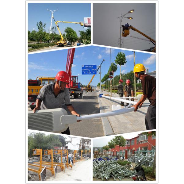 5 - 20mm Wall Thickness Q235 Decorative Steel Street Lighting Pole Weather Resistance