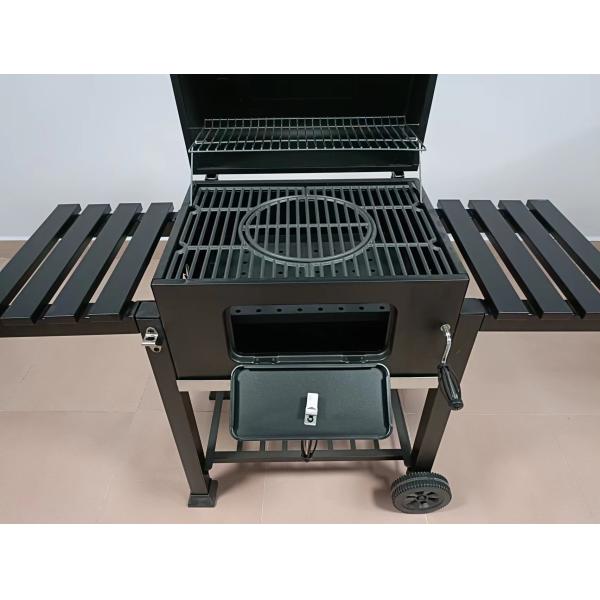 Outdoor 24Inch Movable Foldable Charcoal Barbecue Grill With Motor