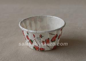 8 Oz Plain Custom Printed Ice Cream Paper Cups Disposable Paper Cup PE Coating