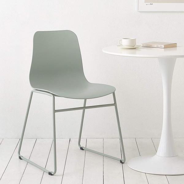 Contracted High Durability Dsw Dining Chair Pastel Tones Self Assembled