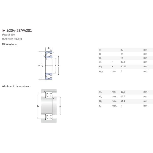 Single Row Deep Groove Ball Bearing Rubber Sealed Ball Bearings Replacement For Kiln Truck