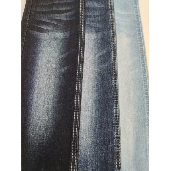 Siro Yarn Cross Slub BLUE GRAY Color 75%Cotton Stretch Denim Fabric With 180cm Full Width For Jeans