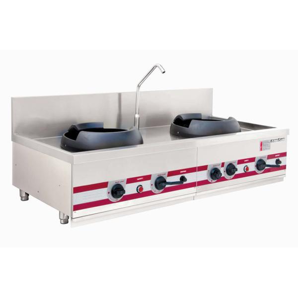 Table Top Wok Range Jet Burner Type Chinese Cooking Stove 1500 x 700 x (350+200) mm