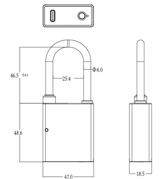 Security Silver Stainless Steel Padlock in Heavy Duty Design