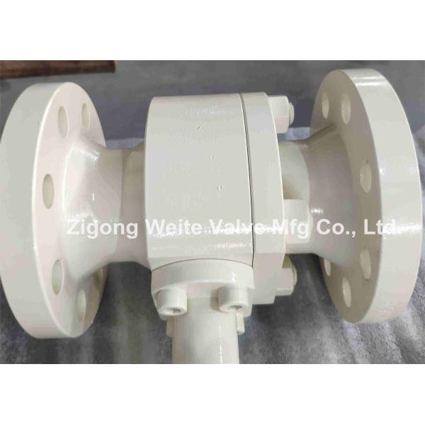 Cryogenic Split Body Ball Valve Stainless Steel Flanged Connection