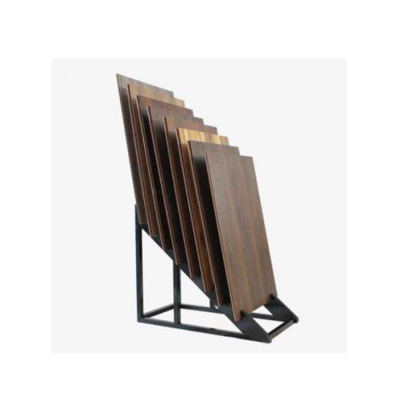 Steel Header Bamboo Flooring Display Racks , Modern Metal Display Unit