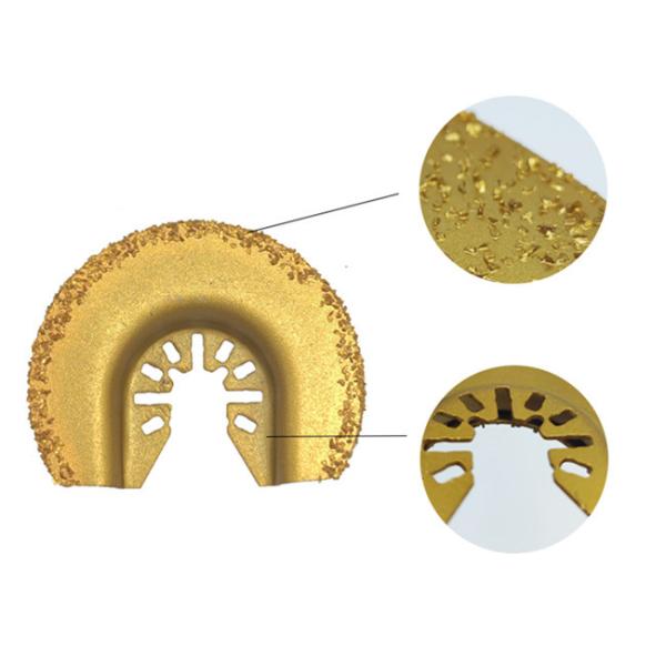 Brazed 64mm Oscillating Saw Grout Blade With Alloy Grit