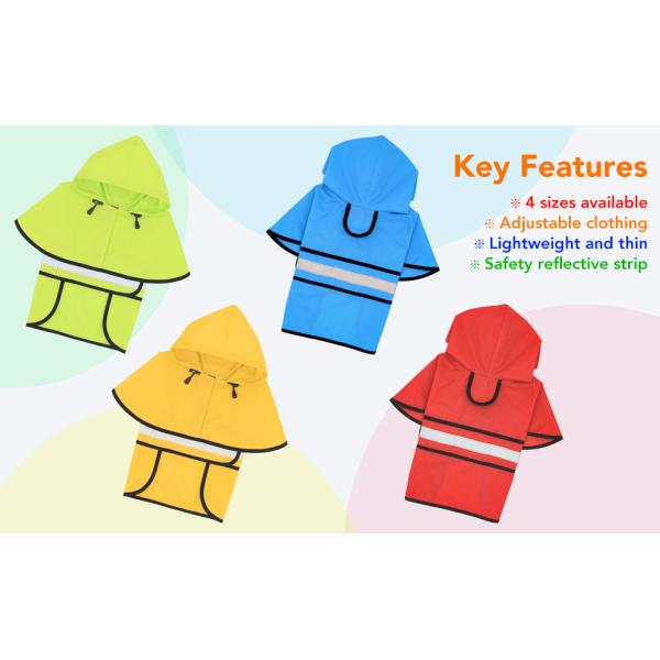 waterproof dog raincoat