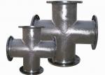 Flanged Cross Ductile Iron Pipe Flanged Fittings DN80 - DN600mm EN545 Standard