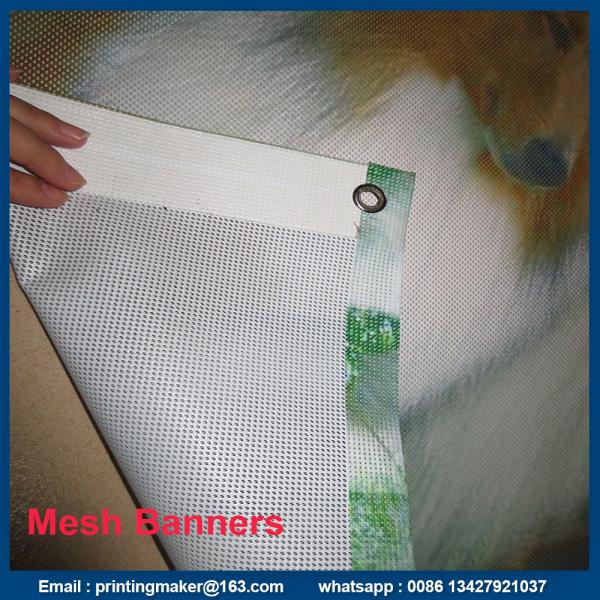 pvc mesh banner printing Custom Printed Fence Mesh Banners