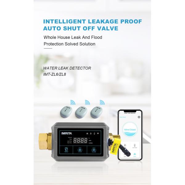 0.1Mpa-0.4Mpa Smart Home Pipe Water Leak Detector System 160L For Whole House