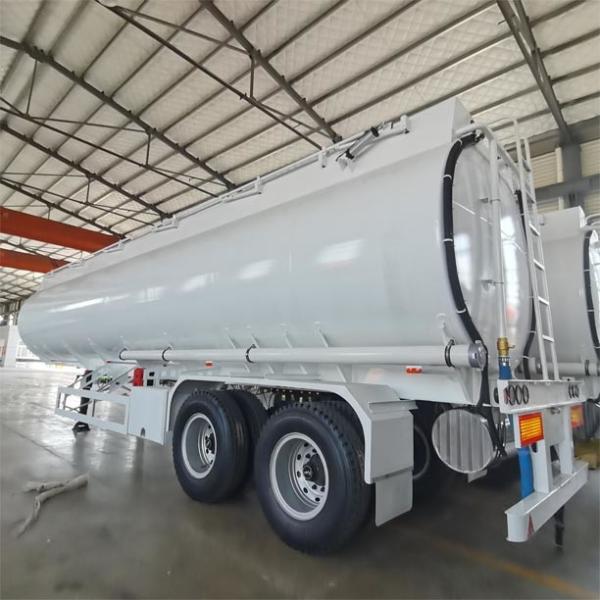 3D CAD 2 Axle Fuel Tanker Trailer 20000L 30000L With Bogie Suspension