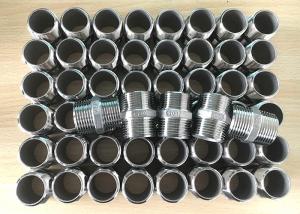 Quality 1&quot; inch 304, 316 material stainless steel bsp, bspt, npt threaded casting hexagon nipple wholesale