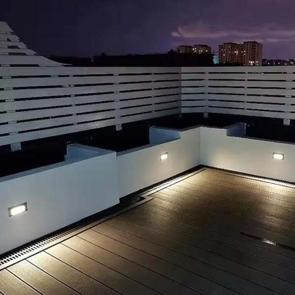 Aluminum Body Stainless Steel Step Light 3W 6W 10W IP54 AC220V-240V With Grill