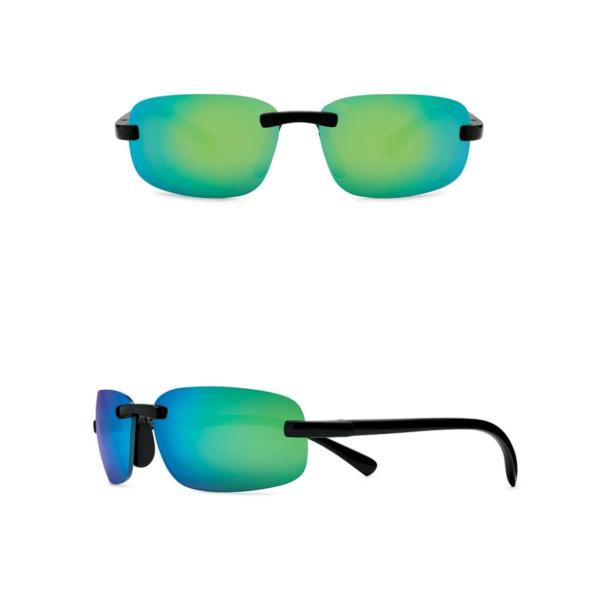 Ultra Lightweight Men's Rimless Sports Sunglasses Polarized lens 100% UV protection TR 90 Unisex frame Brand Designer