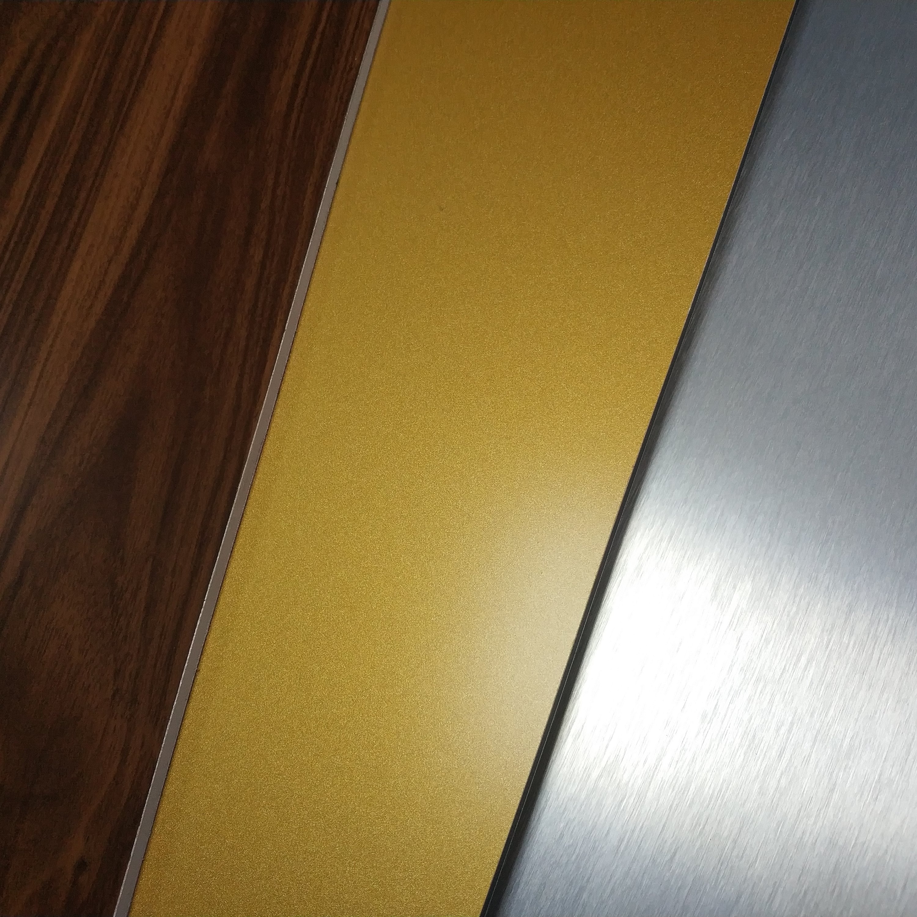 304 316 Brushed Embossed Stainless Steel Plastic Composite Panels , Composite Metal Panel
