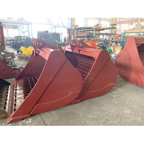 Customized Excavator attachments excavator rocke bucket crusher bucket yellow black bucket
