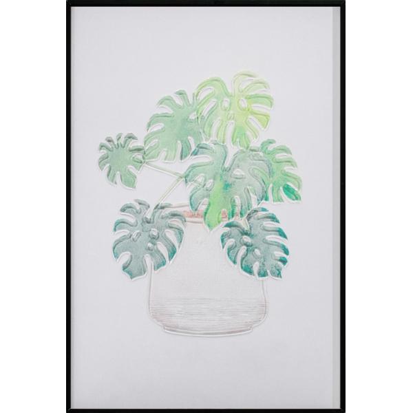 Decorative 3D Patterned Round Kiln 6mm Fused Glass Art