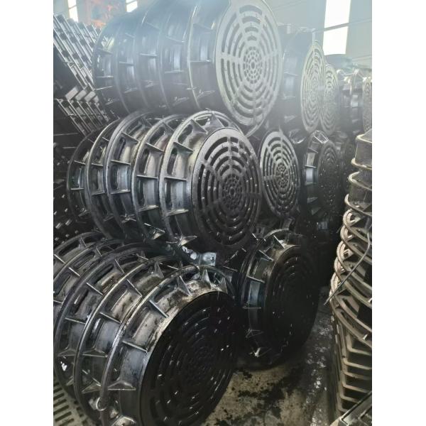 Round Heavy Duty Ductile Iron Cover With Anti Theft D400 Cover And Frame
