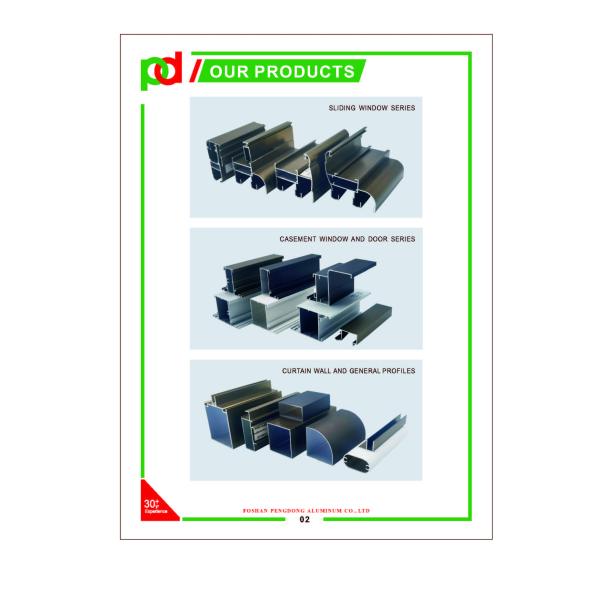 Black Powder Coated Aluminium Profile For Door Flame And Window Leaf In Congo Senegal