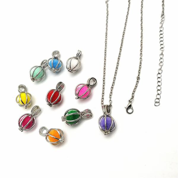 DIY Oyster Pearl Cage Bead and Essential Oil Diffuser Locket Pendant Jewelry Making