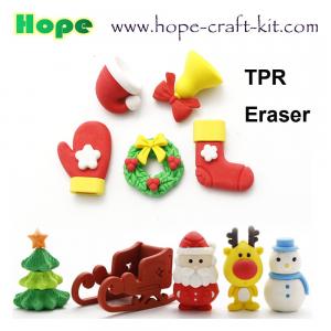 China OEM ODM TPR PVC Erasers Kids Stationery supplies 3D Animal, Food, Plant, Vegetables, Fruits  disassembled and assembl on sale