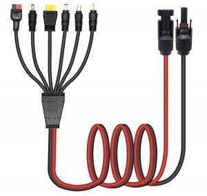Quality Y Splitter Solar Panel Accessories Extension Cable With Female And Male Connectors wholesale