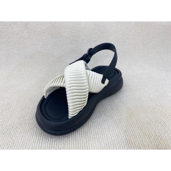 White Women Fashion Flip Flops With Flat Heel