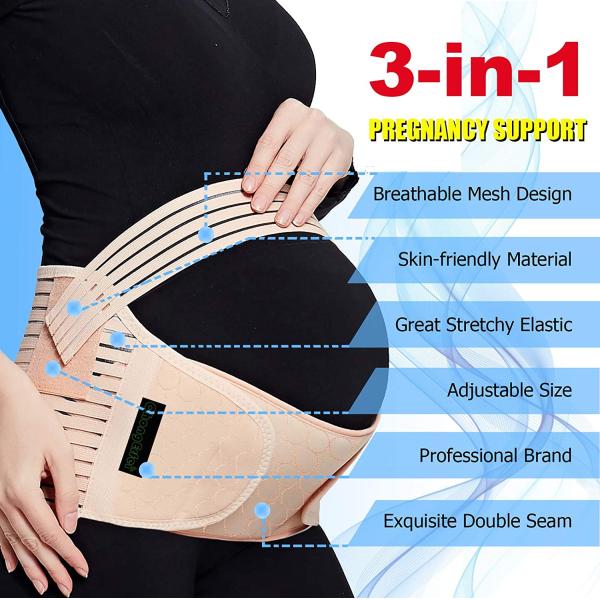OEM Neoprene 4XL Maternity Pregnant Belly Belt ISO9001 Back Support Girdle