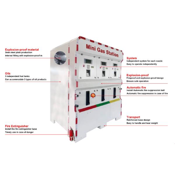 Fuel Mobile Dispenser Mini Gas Station Customization For Enterprise Use