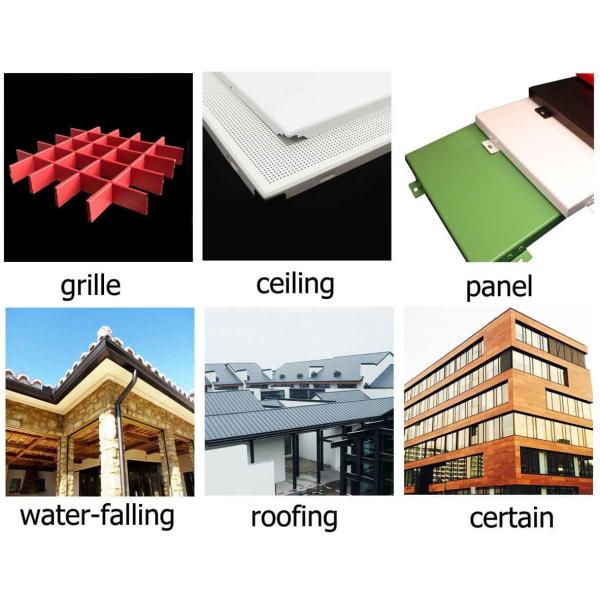 3003 H24 Red Color Pvdf Aluminium Sheet Coil For Curtain Wall